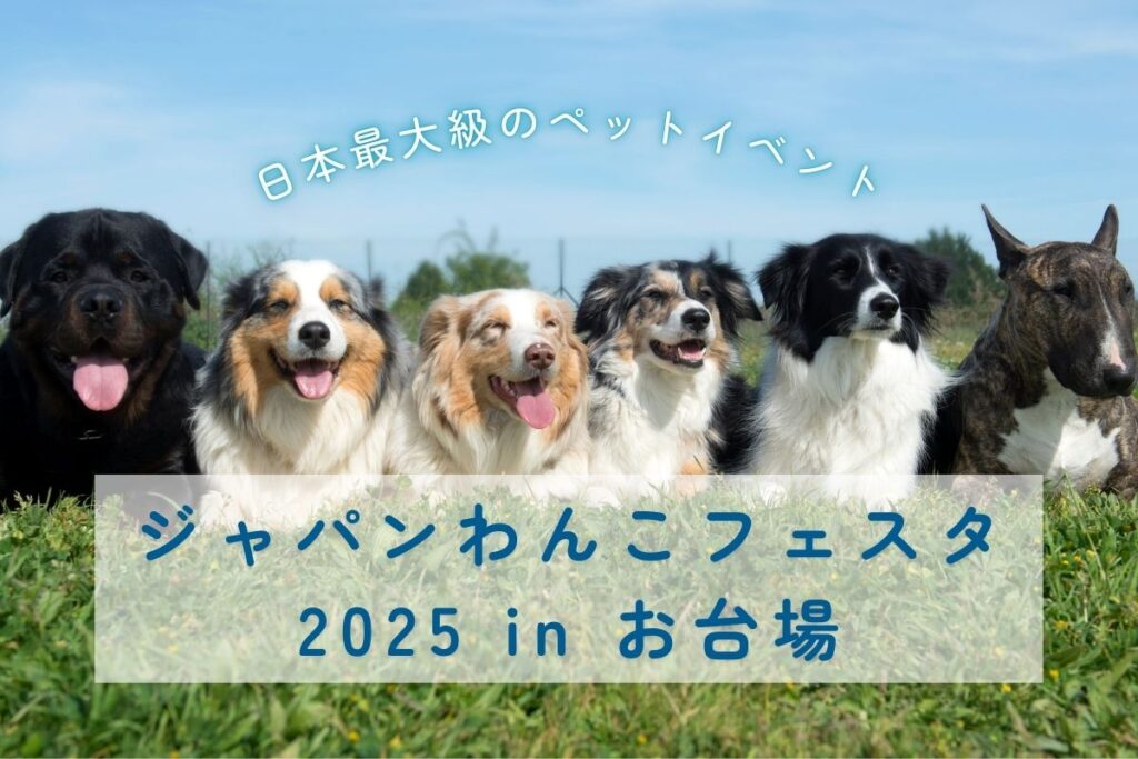 【愛犬と一緒に週末を満喫】”ジャパンわんこフェスタ2025 in お台場”で叶える、特別な1日